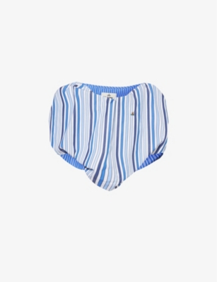 VIVIENNE WESTWOOD: Heart striped cotton top