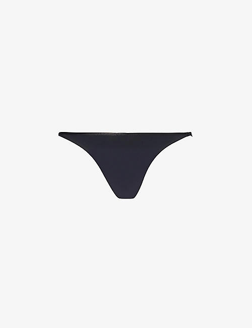CALVIN KLEIN: Sculpted recycled nylon-blend thong