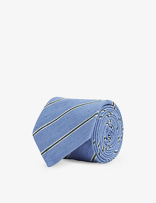 REISS: Ravenna striped silk-blend tie