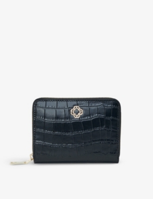 MAJE: Clover-plaque leather coin purse