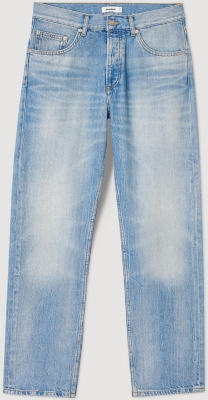 SANDRO: Regular-fit faded jeans