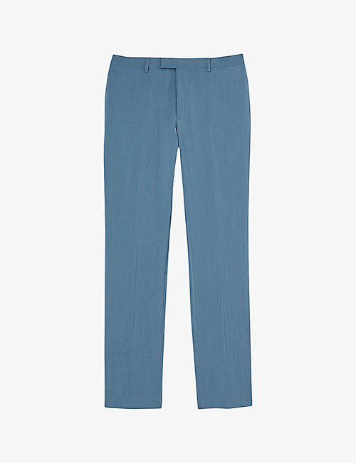 SANDRO: Regular-fit straight-leg wool suit trousers