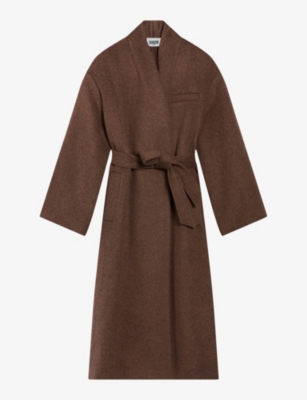 CLAUDIE PIERLOT: Oversized extra wide-sleeve felted-wool coat