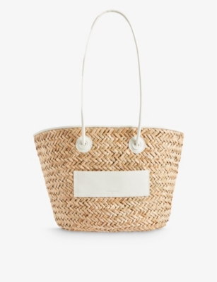 CLAUDIE PIERLOT: Dryanm straw-woven basket bag