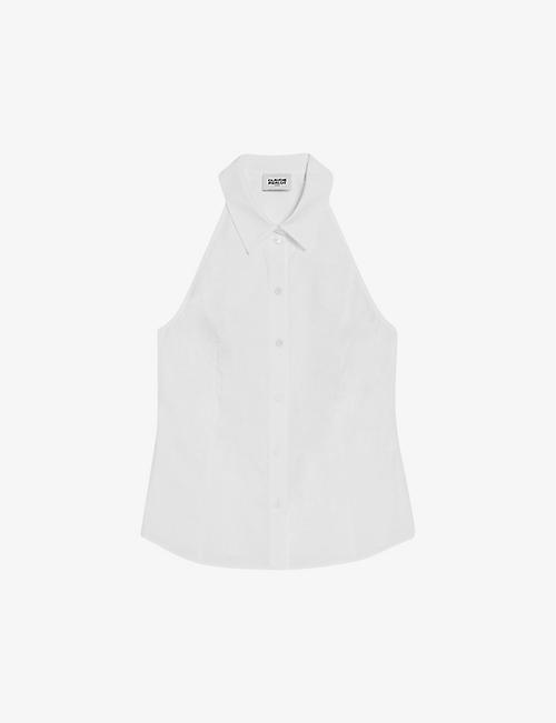 CLAUDIE PIERLOT: Camilly sleeveless cotton shirt