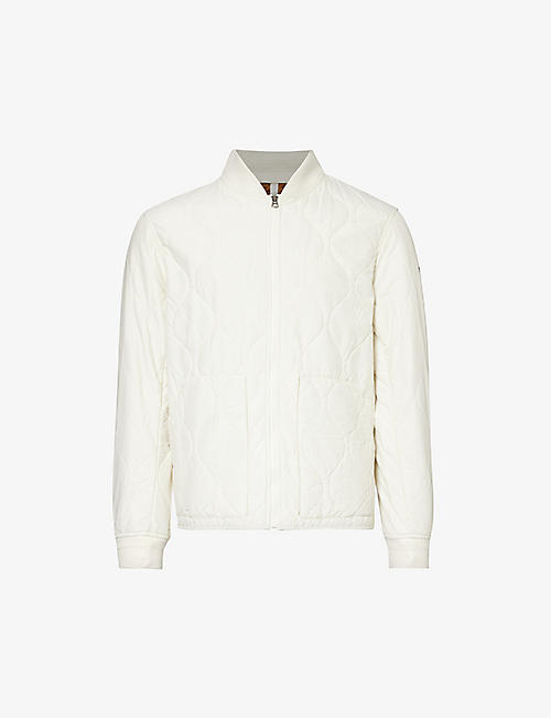 POLO RALPH LAUREN: Gunner brand-patch relaxed-fit cotton and recycled-nylon-blend jacket