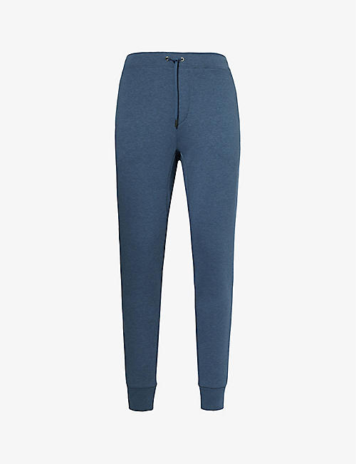 POLO RALPH LAUREN: Drawstring regular-fit tapered-leg cotton and recycled polyester-blend jogging bottoms