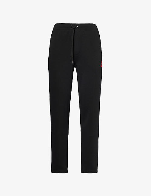 POLO RALPH LAUREN: Drawstring regular-fit tapered-leg cotton and recycled-polyester-blend jogging bottoms