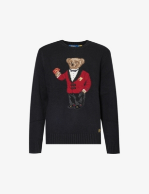 POLO RALPH LAUREN: Lunar New Year bear regular-fit wool-knit jumper