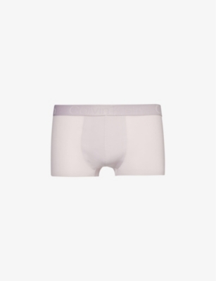 CALVIN KLEIN: Branded-waistband low-rise  stretch-woven trunks
