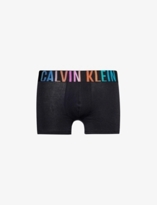 CALVIN KLEIN: Branded-waistband mid-rise stretch-cotton trunks