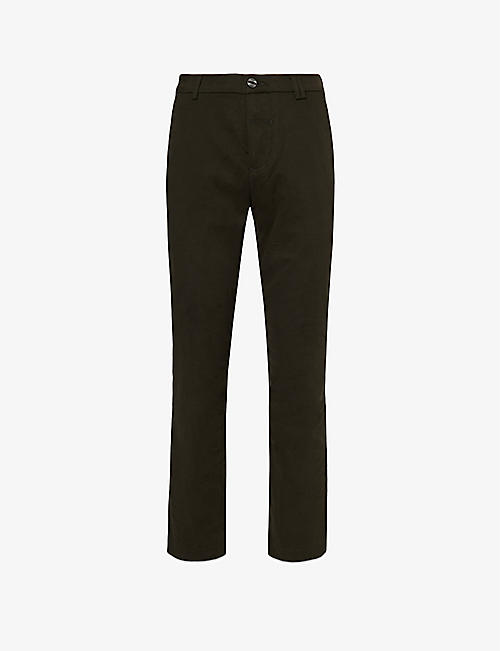 VAYDER: Straight Chino straight-leg mid-rise stretch-cotton trousers