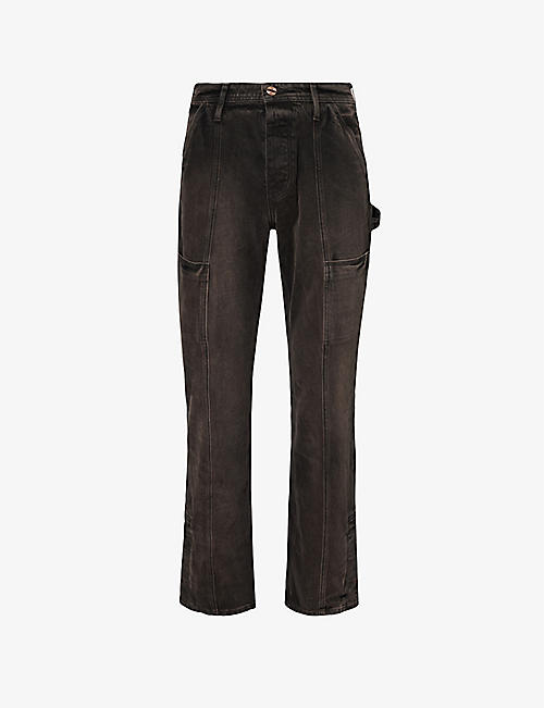 VAYDER: Carpenter patch-pocket stretch-denim jeans