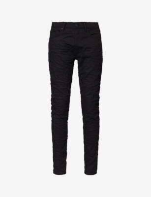 PURPLE BRAND: Five-pocket slim-fit slim-leg stretch-denim jeans