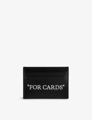 OFFWHITE: Bookish leather cardholder