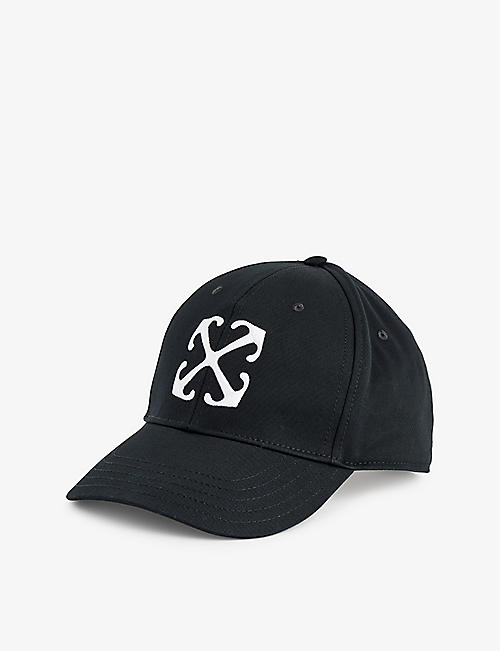 OFFWHITE: Arrow Drill brand-embroidered cotton-twill baseball cap