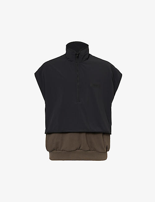FEAR OF GOD ESSENTIALS: ESSENTIALS funnel-neck stretch-shell vest