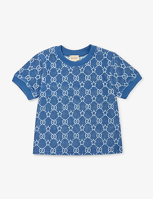 GUCCI: GG and Star cotton-blend T-shirt 4-12 years