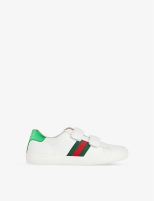 GUCCI: New Ace leather trainers