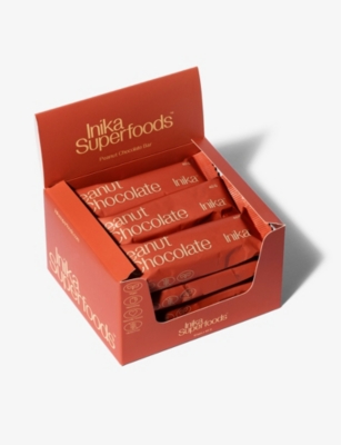 INIKA SUPERFOODS: Peanut Chocolate bars pack of 12