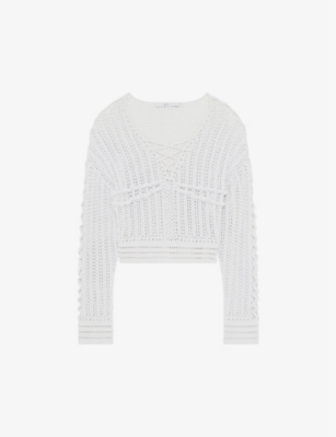 IRO: Kettie crochet knitted sweater