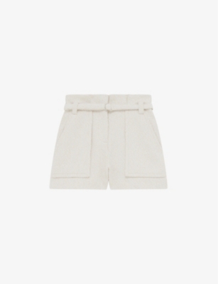 IRO: Vanay belted tweed shorts