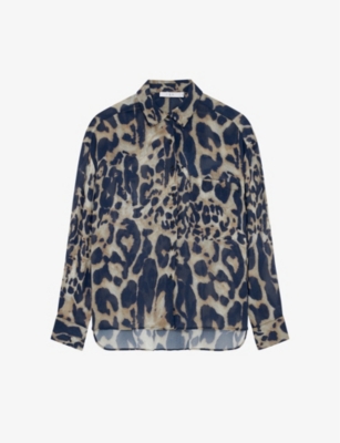 IRO: Jatkin leopard-print woven shirt