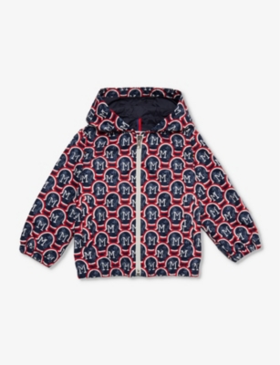 MONCLER: Clarinet branded-print shell jacket 9 months - 3 years