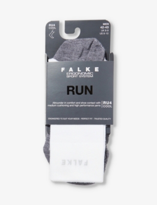 FALKE ERGONOMIC SPORT SYSTEM: RU4 Cool Run mid-calf abstract-pattern knitted socks