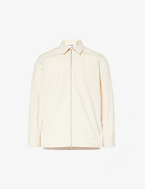 JIL SANDER: Regular-fit zip-fastening cotton shirt