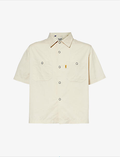 GALLERY DEPT: Mechanic patch-pocket boxy-fit cotton shirt
