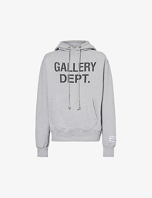 GALLERY DEPT: Logo graphic-print cotton-jersey hoody