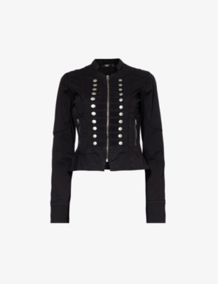 JADED LONDON: Slim-fit studded stretch-cotton jacket