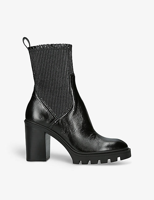 DOLCE VITA: Marni H2O crinkled patent-leather heeled ankle boots