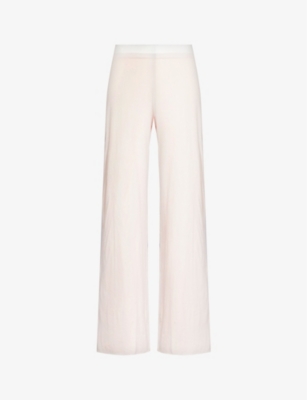 SKIN: Wide-leg mid-rise organic cotton-jersey pyjama bottoms