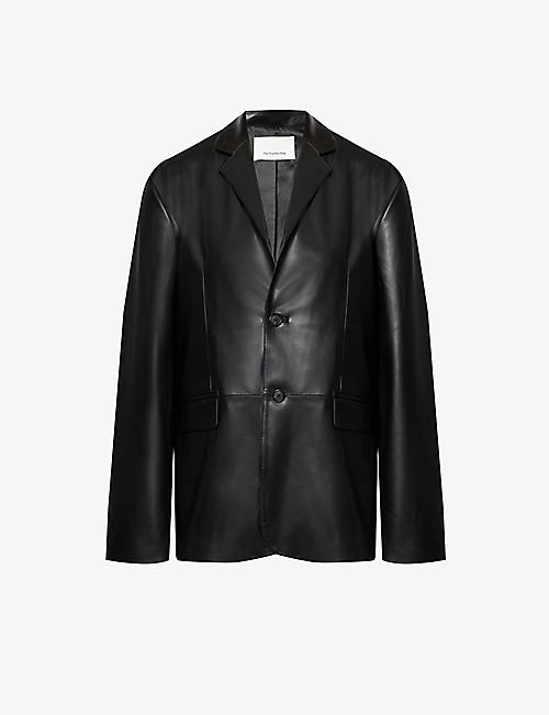 FRANKIE SHOP: Olympia oversized faux-leather jacket