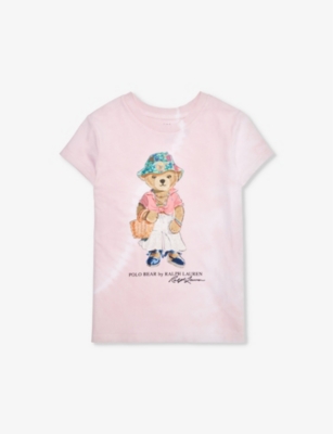 POLO RALPH LAUREN: Girls' Polo-Bear short-sleeve cotton-jersey T-shirt