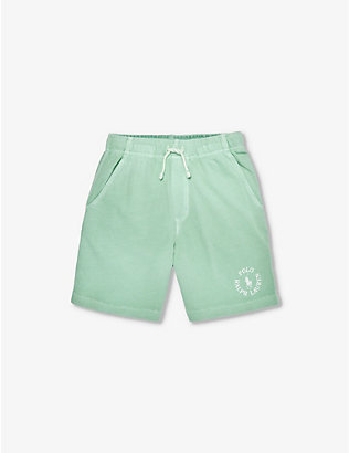 POLO RALPH LAUREN: Boys' Athletic logo-print cotton-jersey shorts