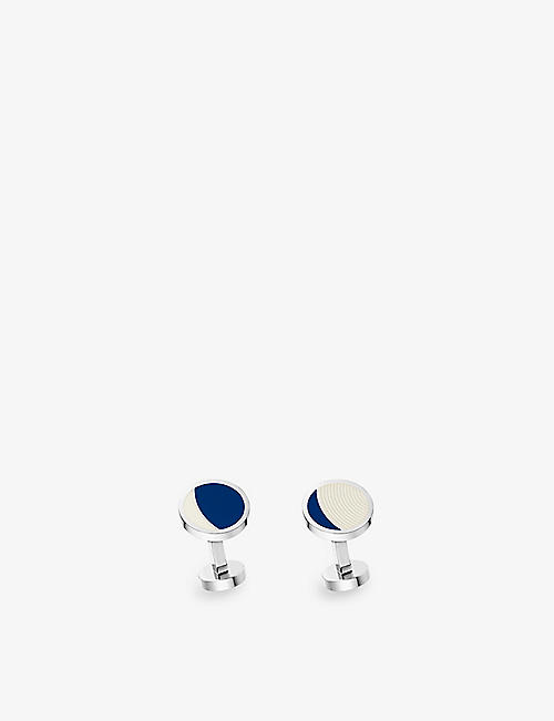 CARTIER: Moon Phase sterling-silver cufflinks
