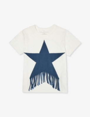 STELLA MCCARTNEY: Tassel star-patch cotton-jersey T-shirt 4-14 years