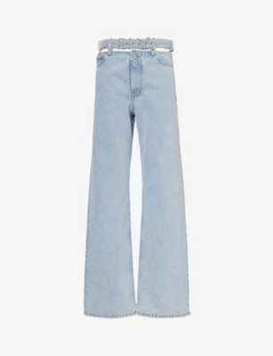 Y/PROJECT: Evergreen multi-waist wide-leg organic-denim jeans