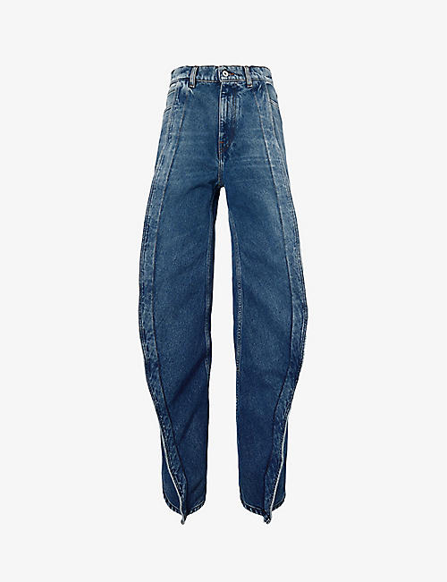 Y/PROJECT: Evergreen Banana wide-leg relaxed-fit organic-denim jeans
