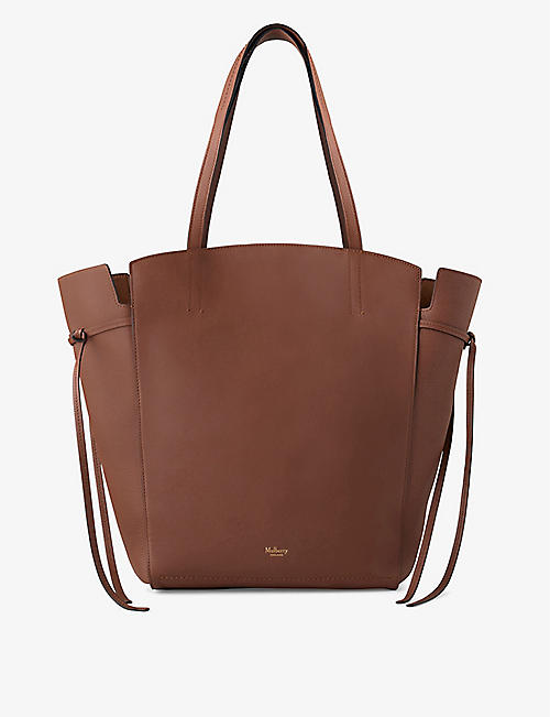 MULBERRY: Clovelly grained-leather tote bag