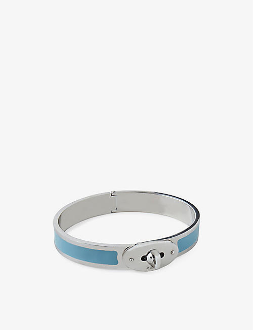 MULBERRY: Bayswater stainless-steel and enamel bracelet