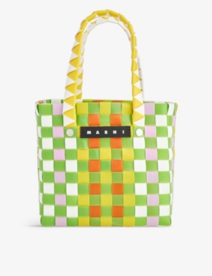 MARNI: Kids' Micro woven basket bag