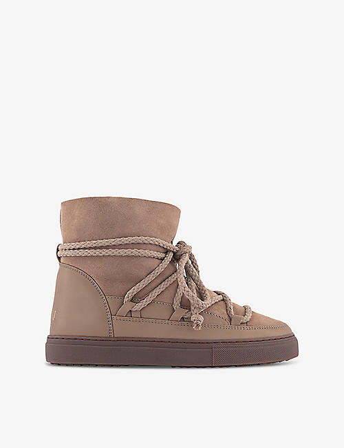 INUIKKI: Classic shearling-lined leather trainers