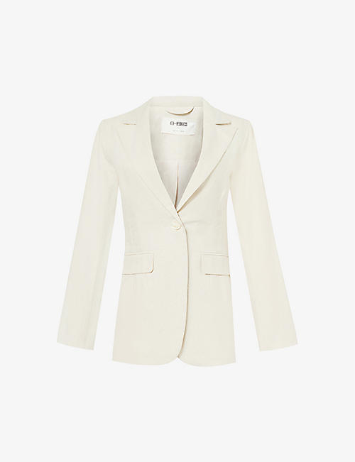 4TH & RECKLESS: Liana fitted woven blazer