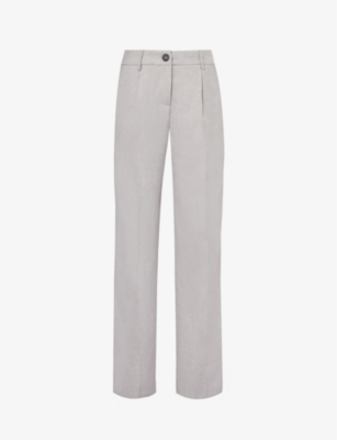 4TH & RECKLESS: Taylor straight-leg high-rise stretch-woven trousers