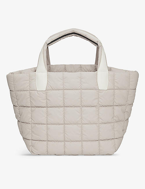 VEE COLLECTIVE: Porter medium quilted recycled-nylon tote bag