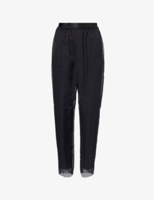 UNDERCOVER: Wide-leg high-rise woven trousers